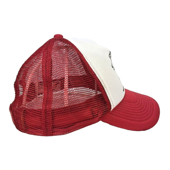 Vintage Otto Snapback Mesh Hat The Big Tease Truckers Cap Red White 39-169 - Picture 3 of 7